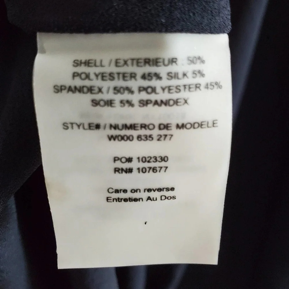 Alice and Olivia size 4 black and white 100% silk work dress "To Work" line - Picture 4 of 10
